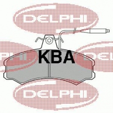 LP378 DELPHI Комплект тормозных колодок, дисковый тормоз