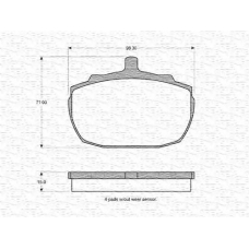 363702160901 MAGNETI MARELLI Комплект тормозных колодок, дисковый тормоз