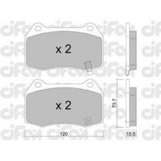 822-738-0 CIFAM Комплект тормозных колодок, дисковый тормоз