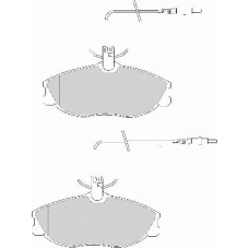FD6657N NECTO Комплект тормозных колодок, дисковый тормоз