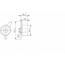 TKR 9981 TIMKEN Натяжной ролик, ремень грм