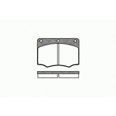 0064 00 KAWE Комплект тормозных колодок, дисковый тормоз