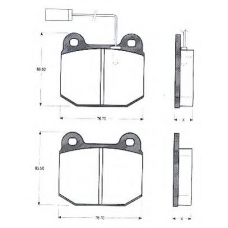 BLF822 QUINTON HAZELL Комплект тормозных колодок, дисковый тормоз
