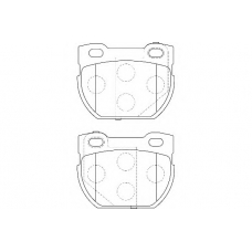 WBP23471B WAGNER LOCKHEED Комплект тормозных колодок, дисковый тормоз