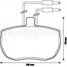 571379B BENDIX Комплект тормозных колодок, дисковый тормоз