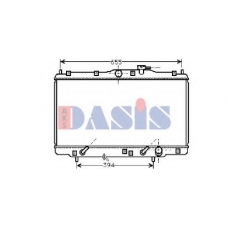 101300N AKS DASIS Радиатор, охлаждение двигателя
