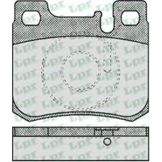 05P485 LPR Комплект тормозных колодок, дисковый тормоз