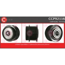 CCP92116 CASCO Ременный шкив, генератор