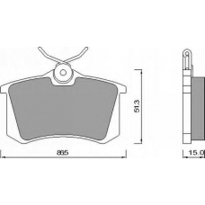 AC465381D AC Delco Комплект тормозных колодок, дисковый тормоз