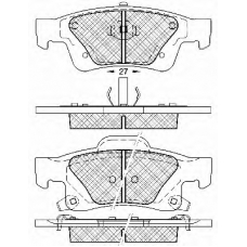 20055 BSF Комплект тормозных колодок, дисковый тормоз