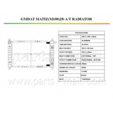 PXNDC-014 Parts mall Радиатор, охлаждение двигателя