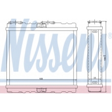 72200 NISSENS Теплообменник, отопление салона