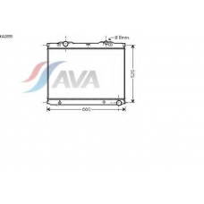 KA2055 AVA Радиатор, охлаждение двигателя