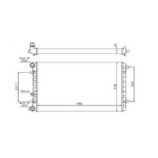 509644 NRF Радиатор, охлаждение двигателя