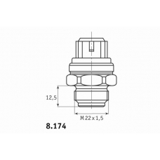 8.174.22.325 BEHR Термовыключатель, вентилятор радиатора