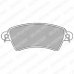 LP1517 DELPHI Комплект тормозных колодок, дисковый тормоз