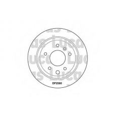 DF2560 TRW Тормозной диск