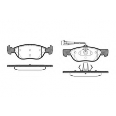 P4873.12 WOKING Комплект тормозных колодок, дисковый тормоз