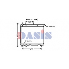 060028N AKS DASIS Радиатор, охлаждение двигателя