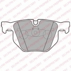 LP2256 DELPHI Комплект тормозных колодок, дисковый тормоз