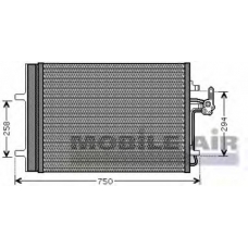 18005427 VAN WEZEL Конденсатор, кондиционер