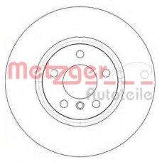 23-1260C METZGER Тормозной диск