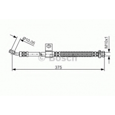 1 987 481 284 BOSCH Тормозной шланг