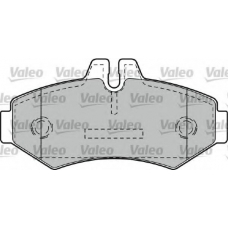 598300 VALEO Комплект тормозных колодок, дисковый тормоз