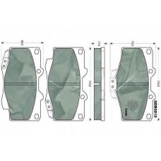 GDB3213 TRW Комплект тормозных колодок, дисковый тормоз