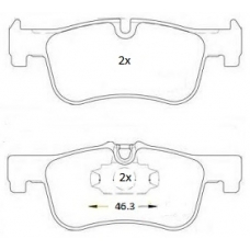 FBP-1882 FREMAX Комплект тормозных колодок, дисковый тормоз