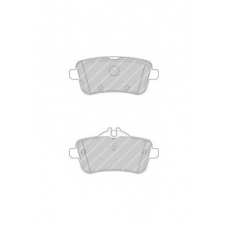 FDB4587 FERODO Комплект тормозных колодок, дисковый тормоз