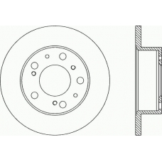 BDA1134.10 OPEN PARTS Тормозной диск