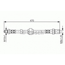 1 987 476 524 BOSCH Тормозной шланг
