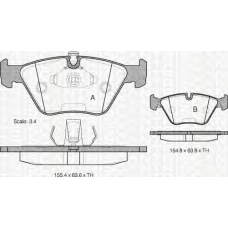 8110 11010 TRIDON Brake pads - front