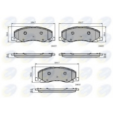 CBP32003 COMLINE Комплект тормозных колодок, дисковый тормоз