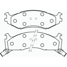 MDB1789 MINTEX Комплект тормозных колодок, дисковый тормоз