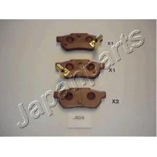 PP-404AF JAPANPARTS Комплект тормозных колодок, дисковый тормоз