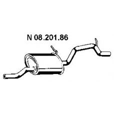 08.201.86 EBERSPACHER Глушитель выхлопных газов конечный