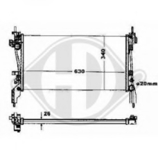 8345204 DIEDERICHS Радиатор, охлаждение двигателя