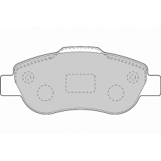 FD7113A NECTO Комплект тормозных колодок, дисковый тормоз