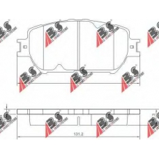 37356 ABS Комплект тормозных колодок, дисковый тормоз