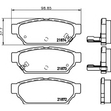 MDB81691 MINTEX Комплект тормозных колодок, дисковый тормоз
