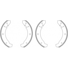 MSK281 MINTEX Комплект тормозных колодок