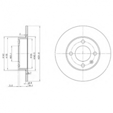 BG3505 DELPHI Тормозной диск