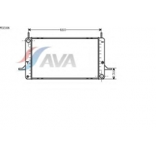 FD2106 AVA Радиатор, охлаждение двигателя