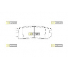 BD S851P STARLINE Комплект тормозных колодок, дисковый тормоз