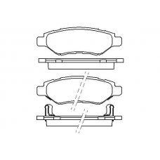 T1714 PAGID Комплект тормозных колодок, дисковый тормоз