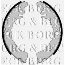 BBS6387 BORG & BECK Комплект тормозных колодок