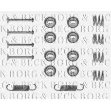 BBK6044 BORG & BECK Комплектующие, колодки дискового тормоза