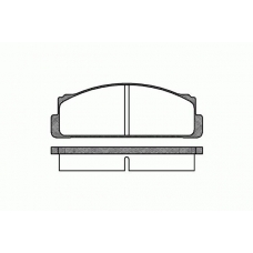0022.00 REMSA Комплект тормозных колодок, дисковый тормоз
